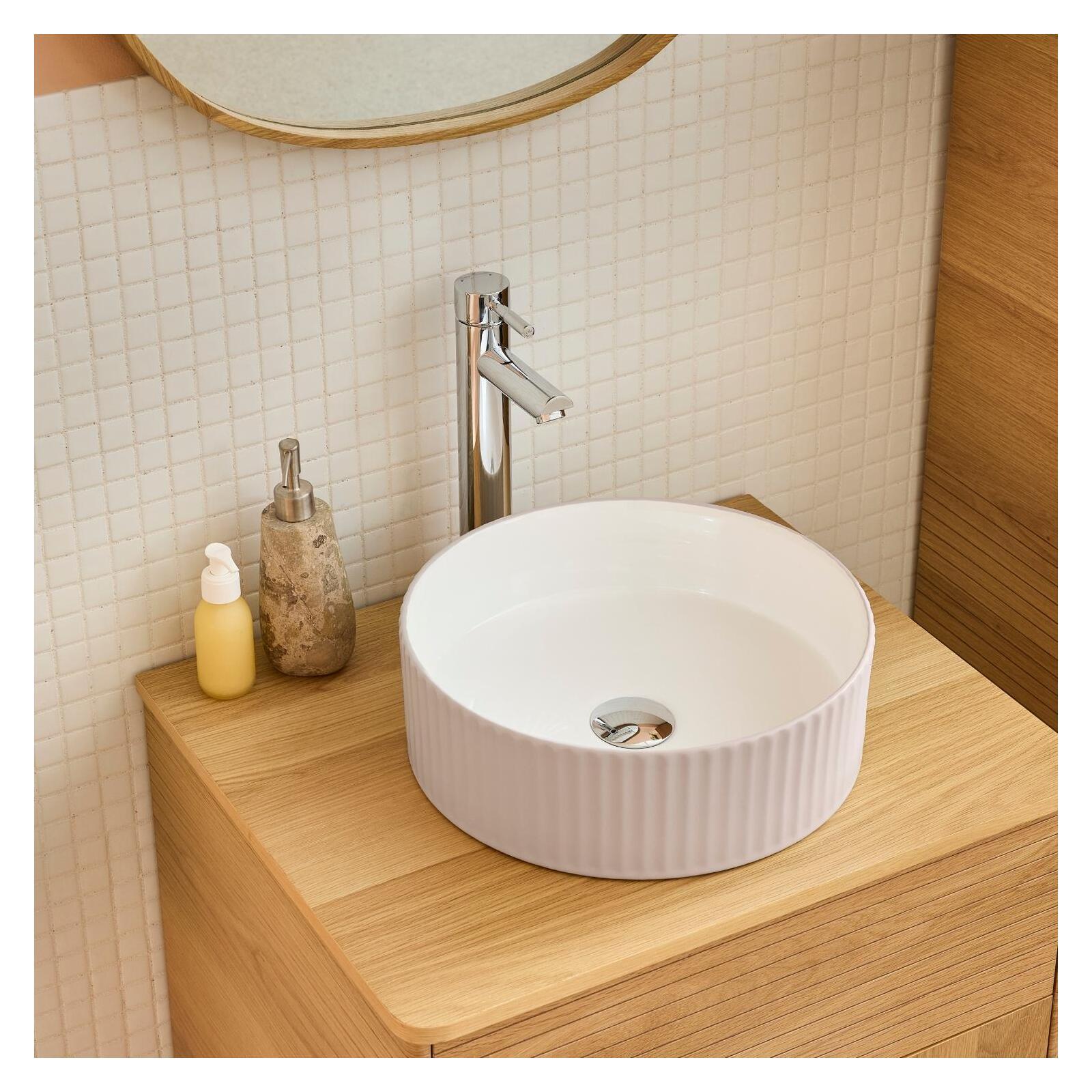 Vasque à poser ronde 36x36cm NELA Vasque à poser ronde 36x36cm NELA