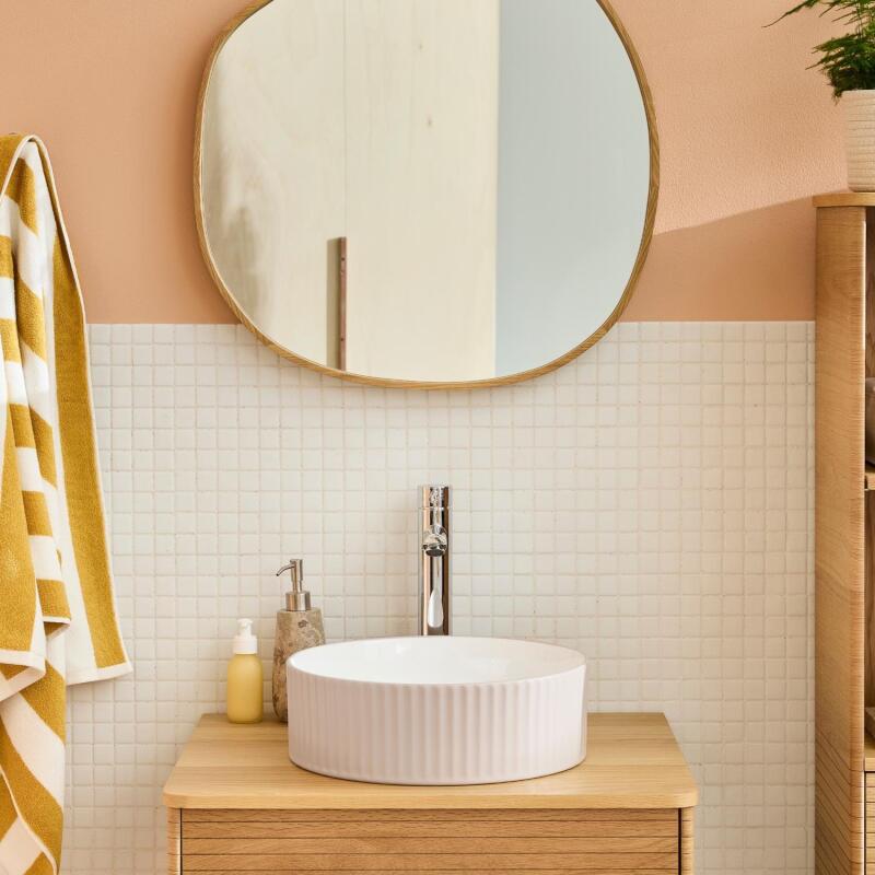 Vasque à poser ronde 36x36cm NELA