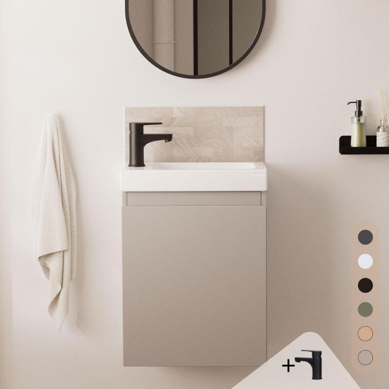 Ensemble meuble lave-mains LISA + Robinet GRIFO