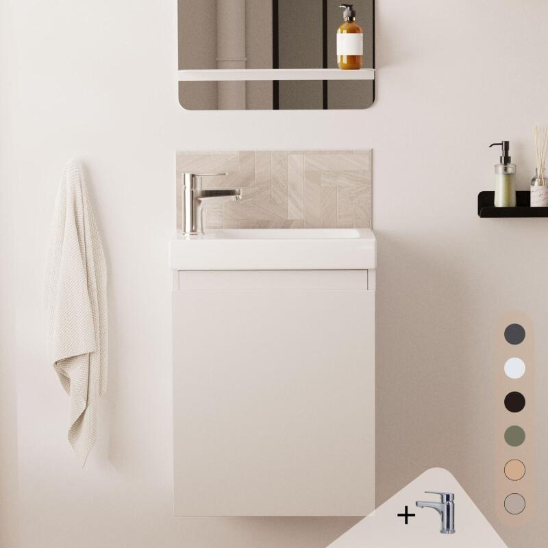 Ensemble meuble lave-mains LISA + Robinet TAP