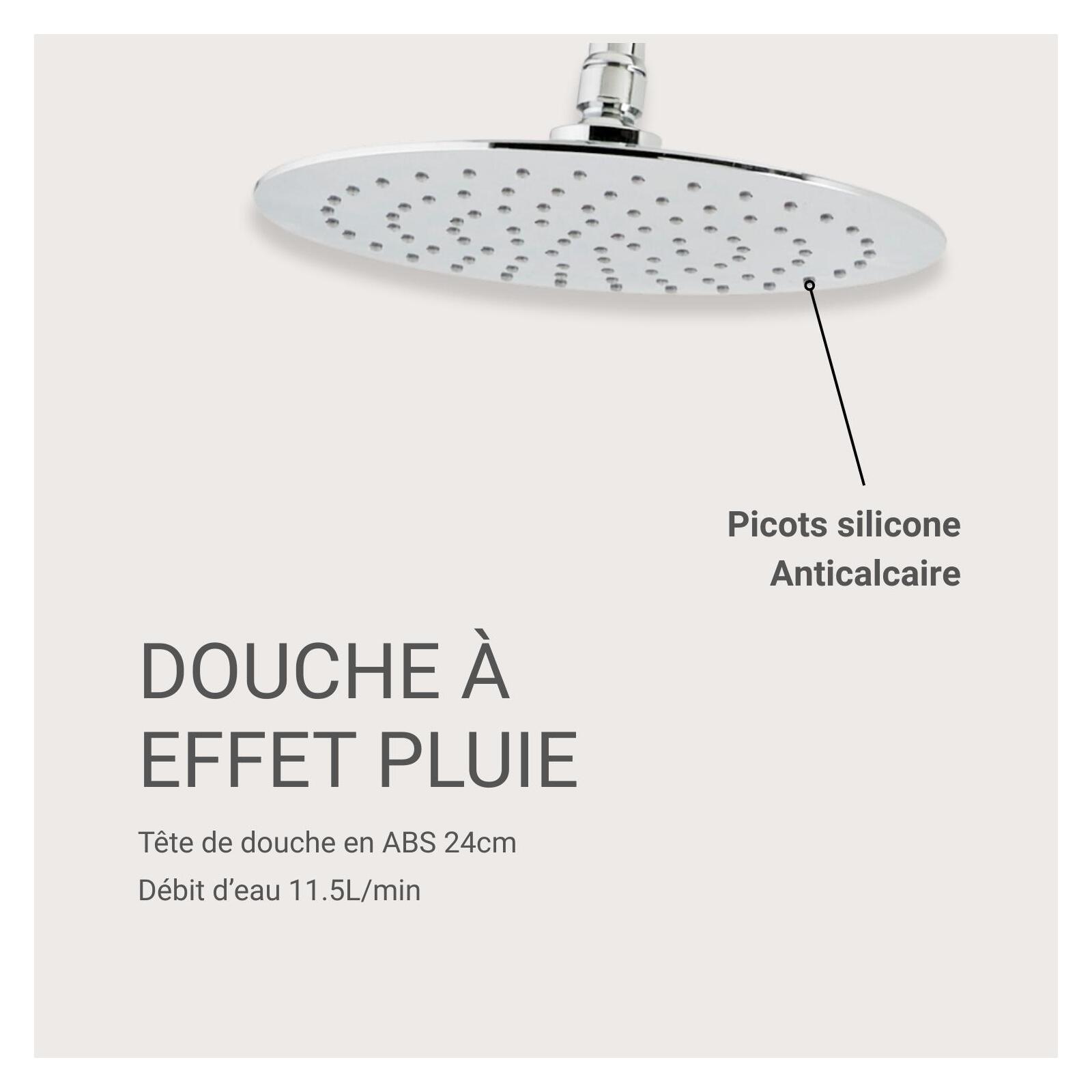 Tête de douche chromée ALVEA