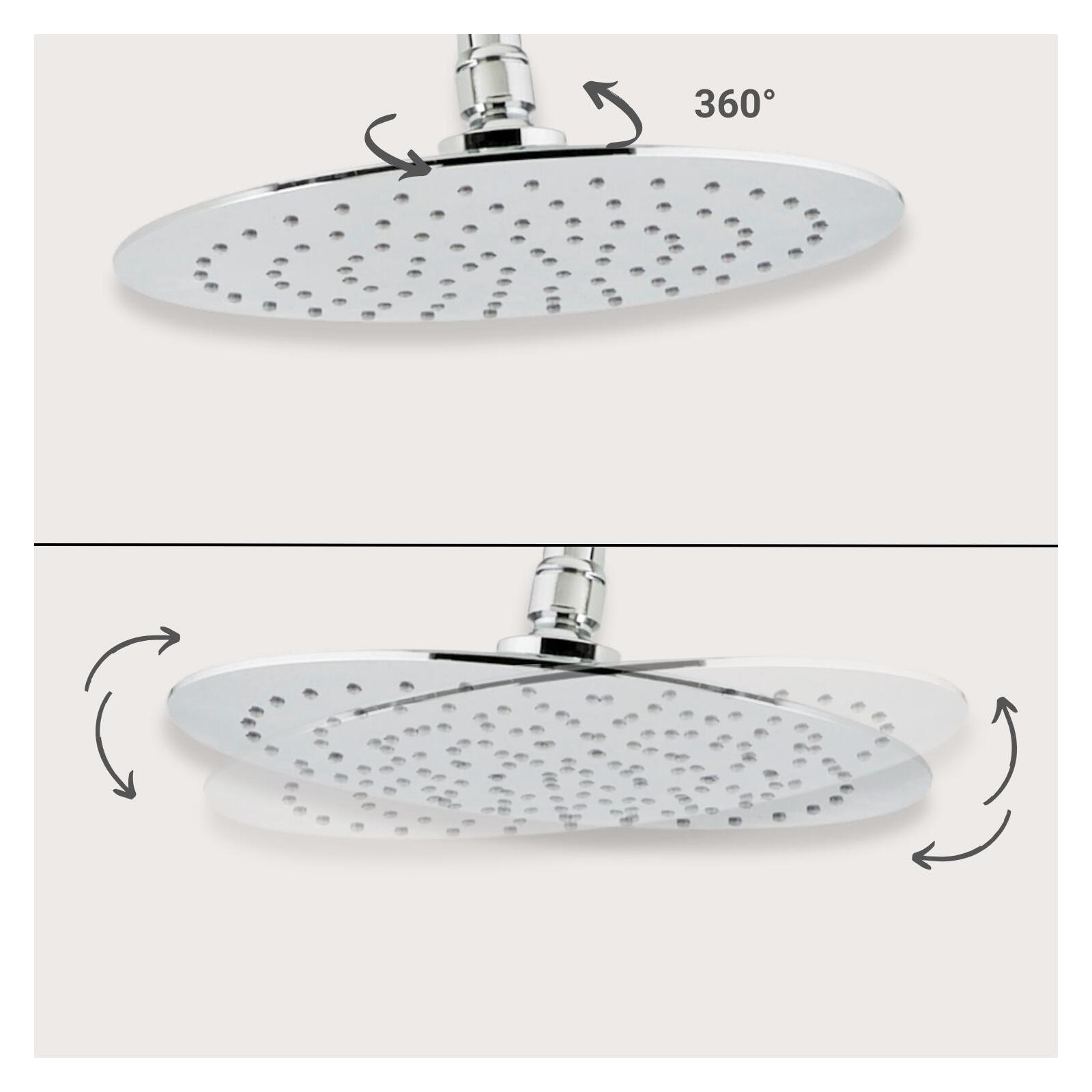 Tête de douche chromée ALVEA