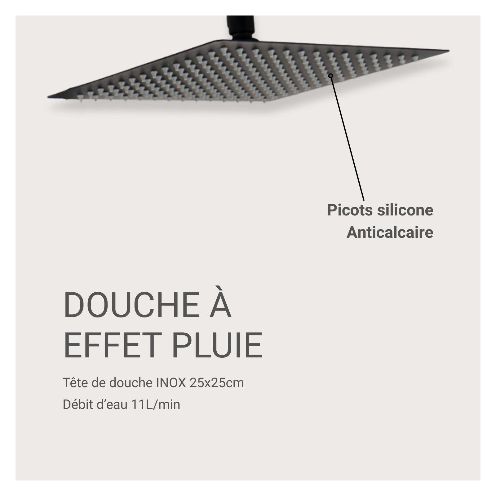 Tête de douche carrée VEYLA