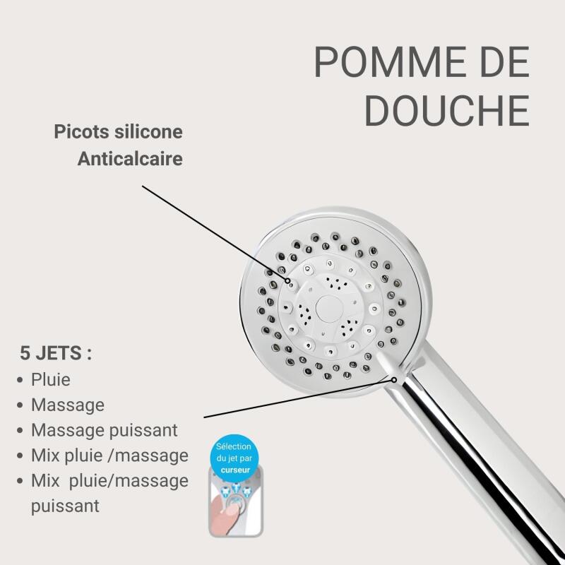 Douchette chromée ONDRA