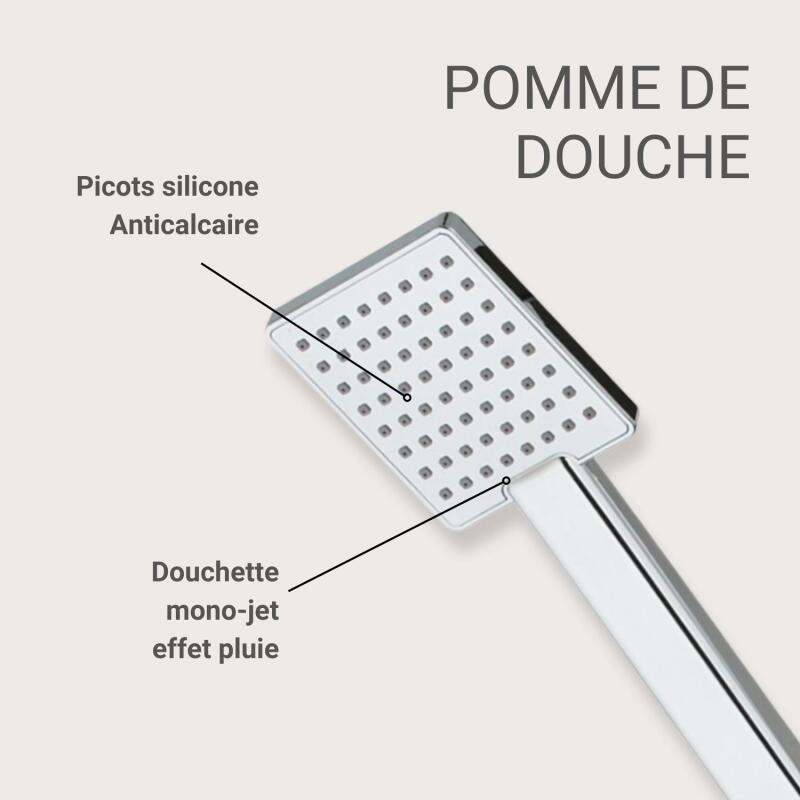 Douchette rectangulaire TALMA