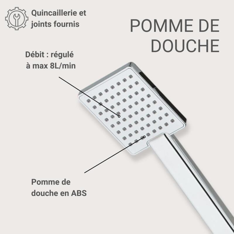 Douchette rectangulaire TALMA