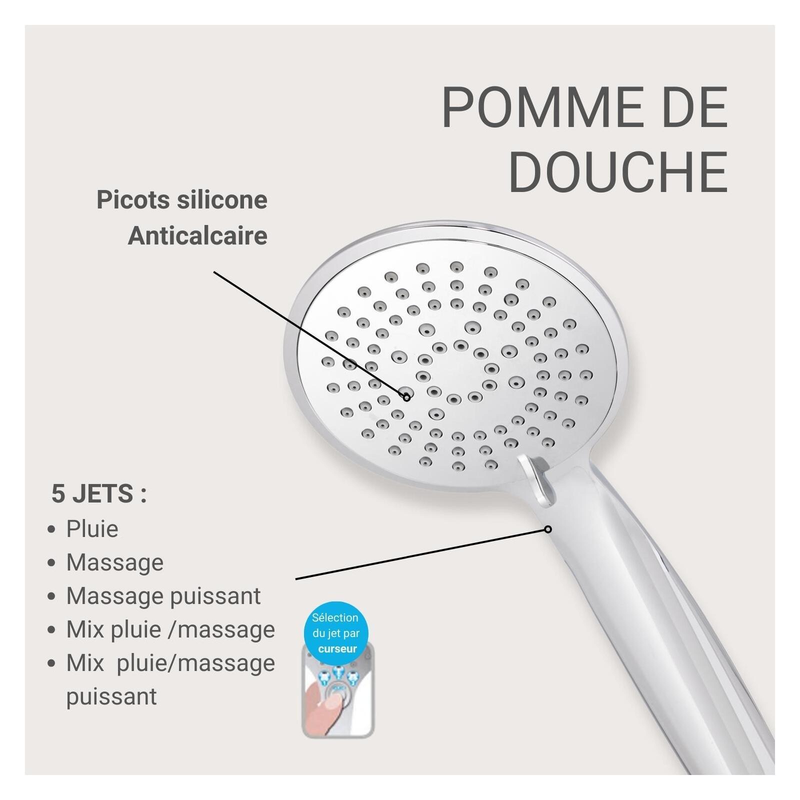 Douchette chromée OLYNA