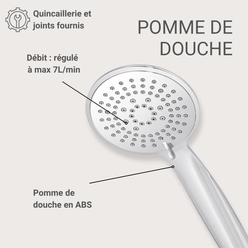 Douchette chromée OLYNA