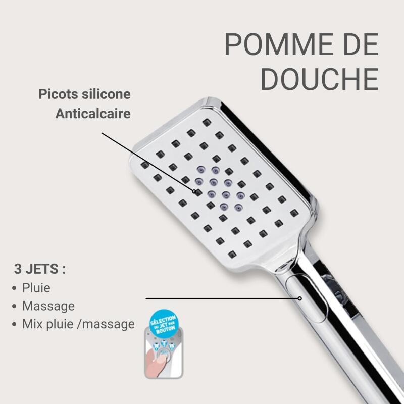 Douchette chromée ELOA