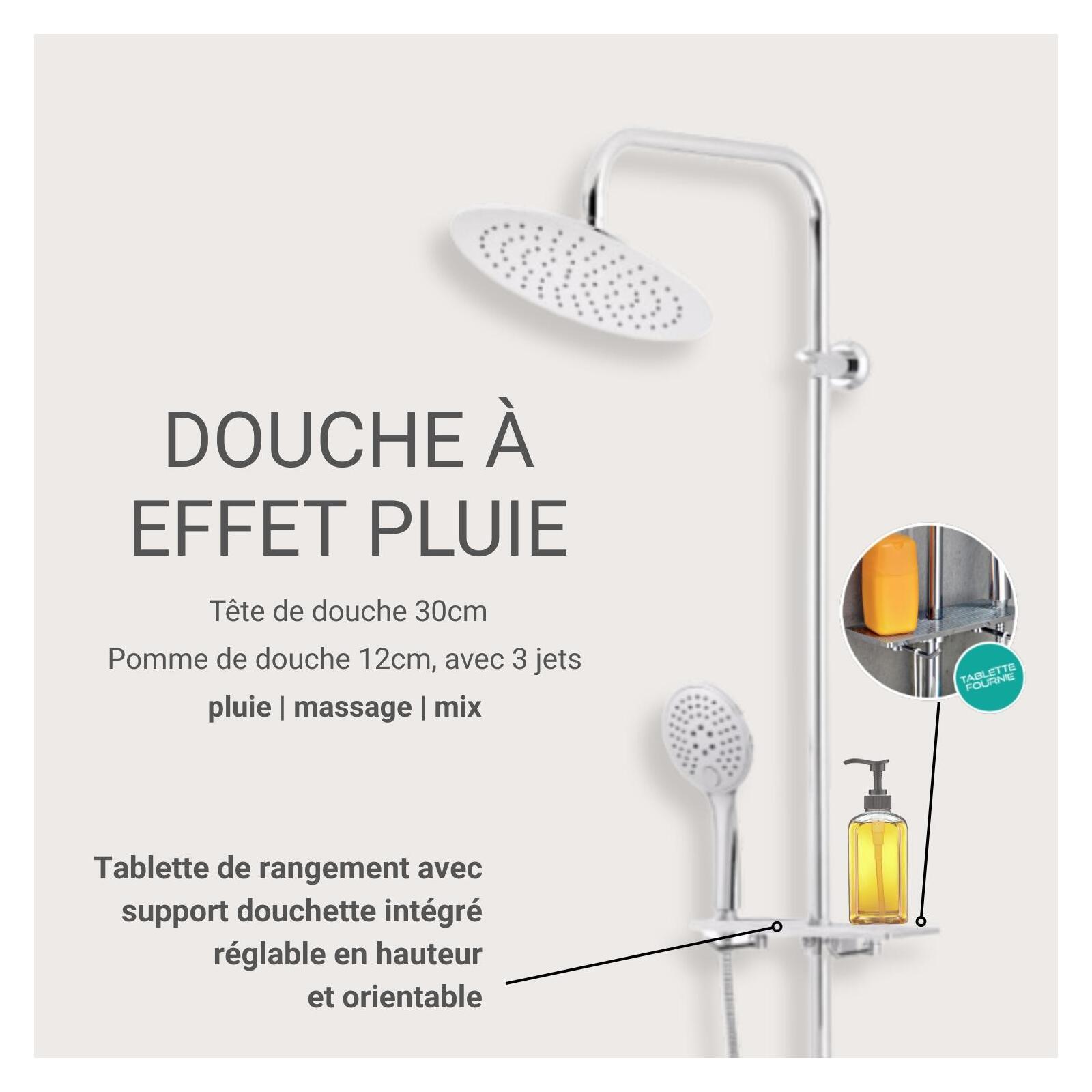 Colonne de douche chromée SOMA Colonne de douche chromée SOMA