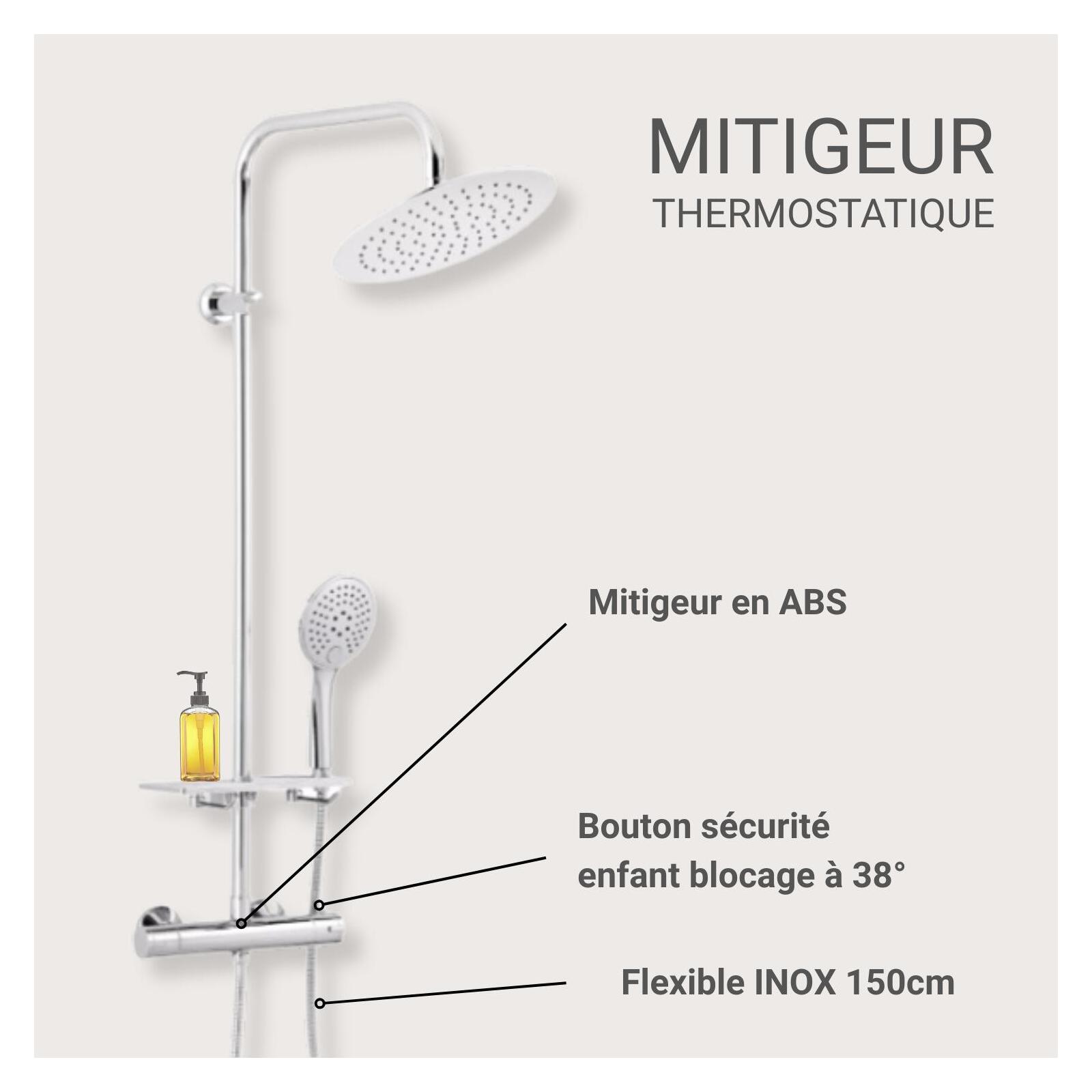 Colonne de douche chromée SOMA Colonne de douche chromée SOMA