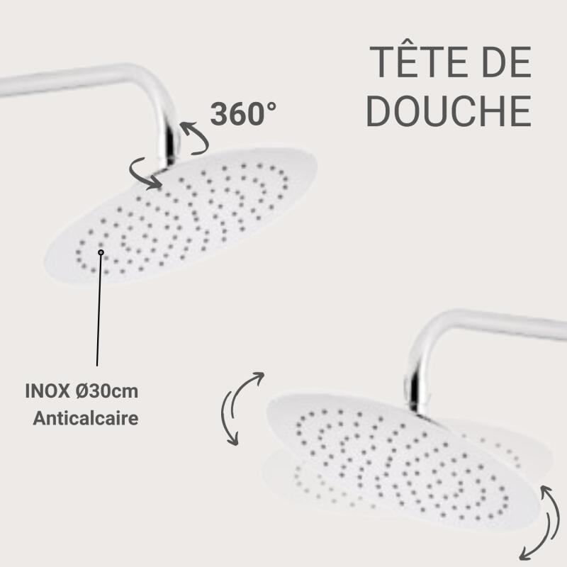 Colonne de douche chromée SOMA