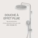 Colonne de douche ronde en inox BRUMA