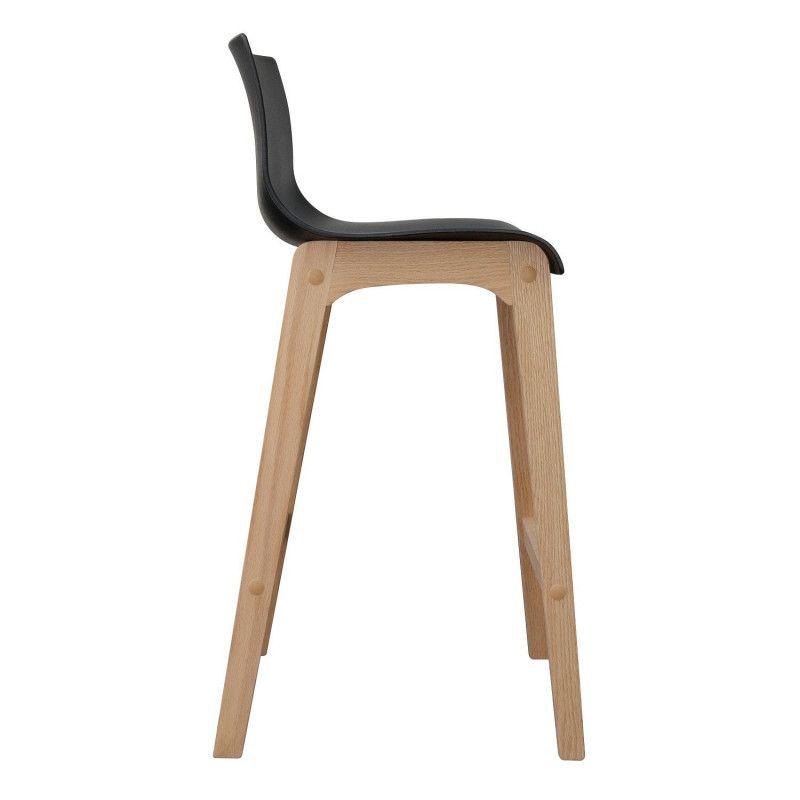 Lot de tabouret de bar en chêne 65cm TANNA