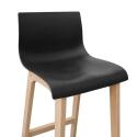 Lot de tabouret de bar en chêne 65cm TANNA