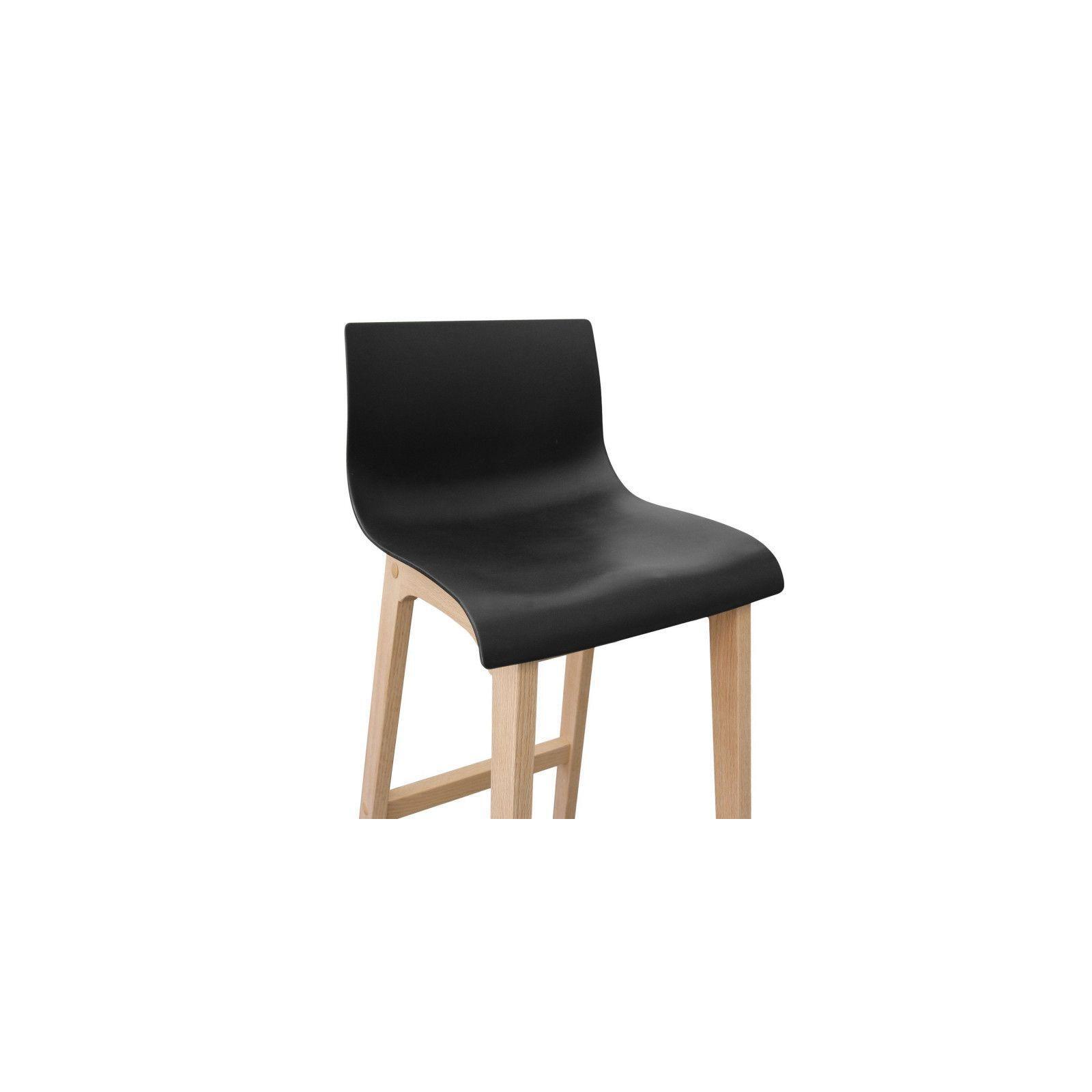Lot de tabouret de bar en chêne 65cm TANNA