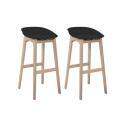 Lot de tabourets de bar en bois 65cm RIVA