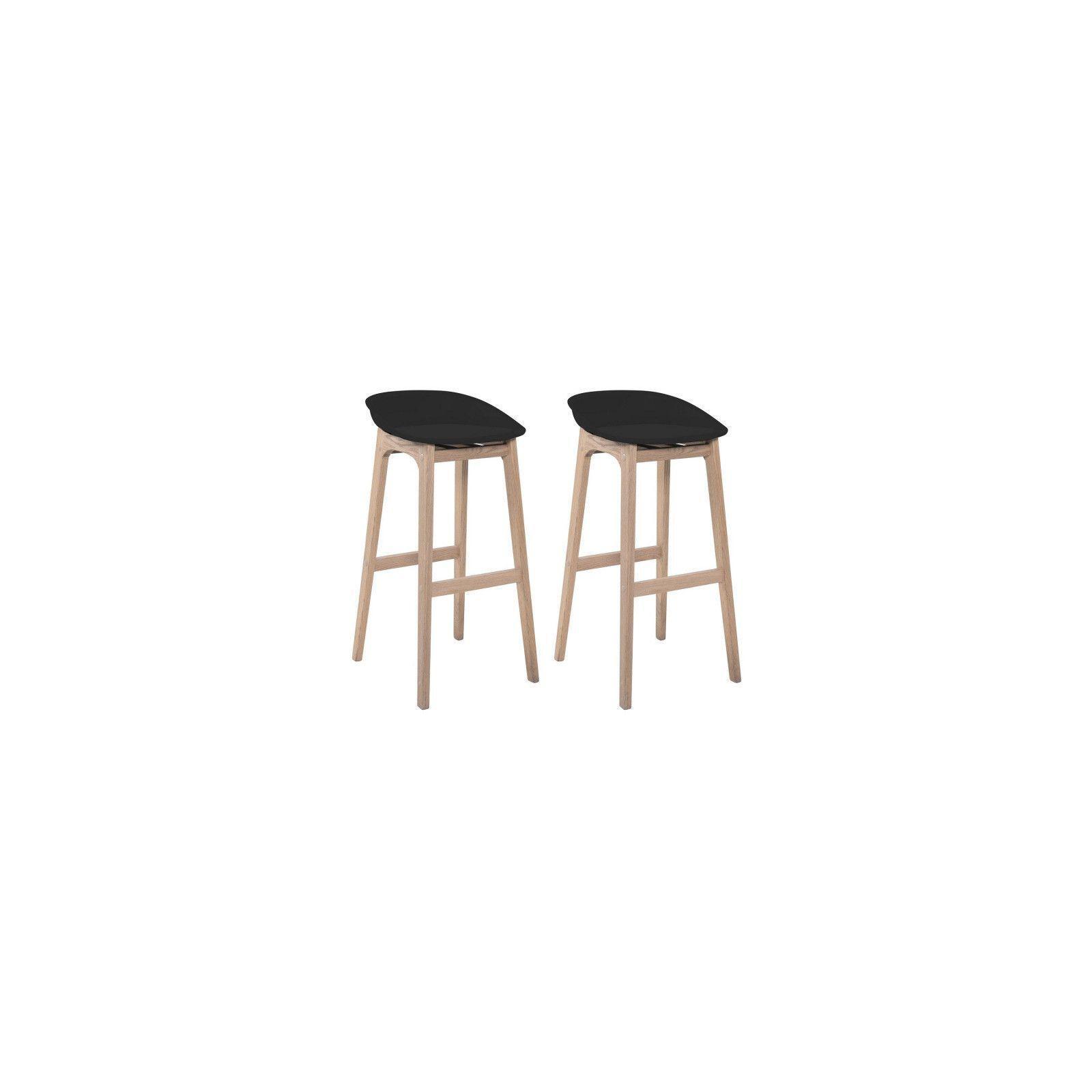 Lot de tabourets de bar en bois 65cm RIVA