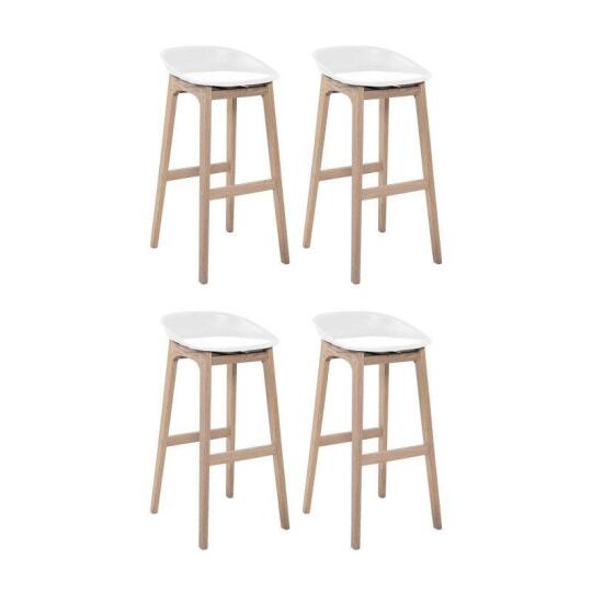 Lot de tabourets de bar en bois 65cm RIVA