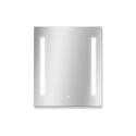 Miroir LED rectangulaire en verre argenté LUMENA