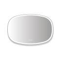 Miroir LED organique en verre argenté VELORE