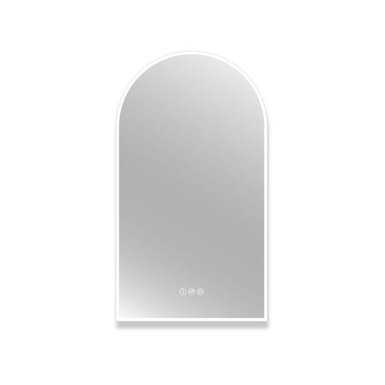 Miroir LED arche en verre argenté SOLENE