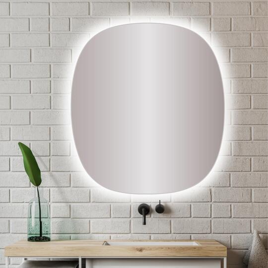 Miroir LED 70x78 cm organique
