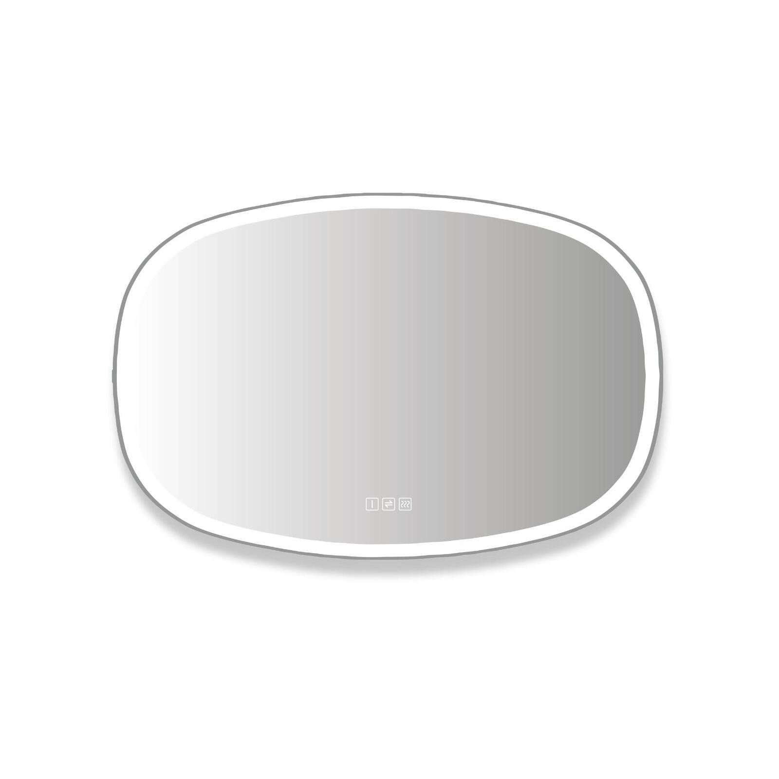 Miroir LED organique 80x120xm avec rétroéclairage