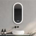Miroir LED ovale 90x40cm avec rétroéclairage