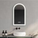 Miroir LED arche 90x50cm avec rétroéclairage