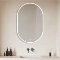 Miroir LED ovale 85x50cm avec rétroéclairage