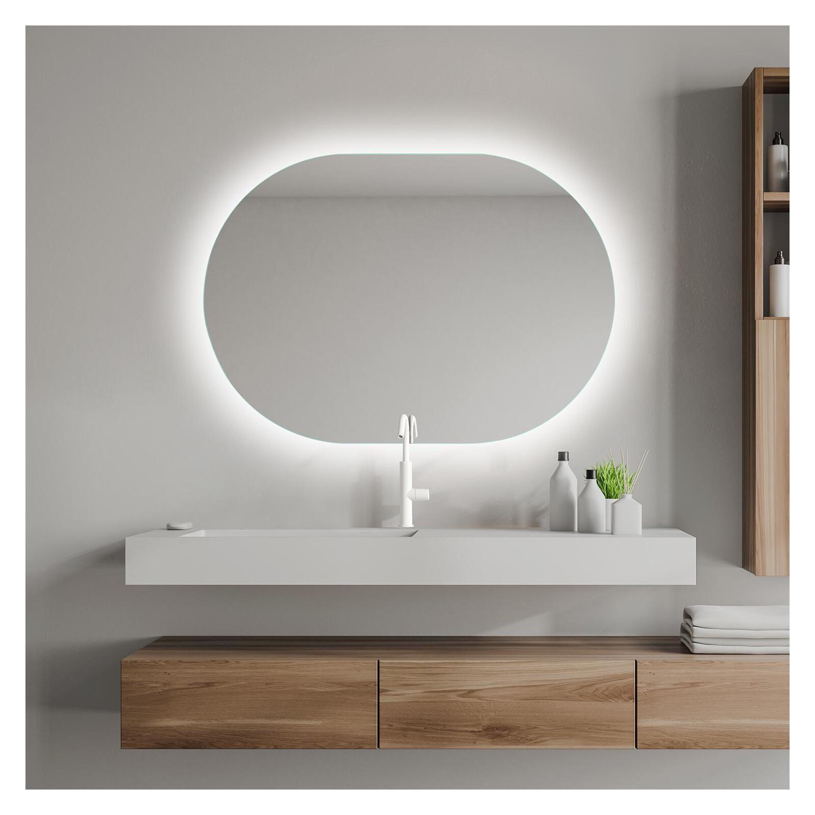 Miroir LED 60x85 cm ovale