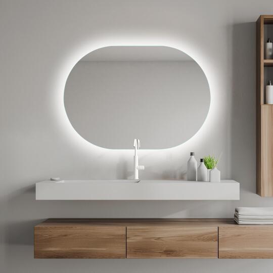 Miroir LED 60x85 cm ovale