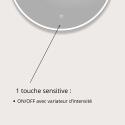 Miroir LED rond D60/120cm avec rétroéclairage