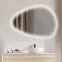 Miroir LED galet antibuée