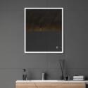 Miroir LED rectangulaire L60/80cm cadre rétro-éclairé