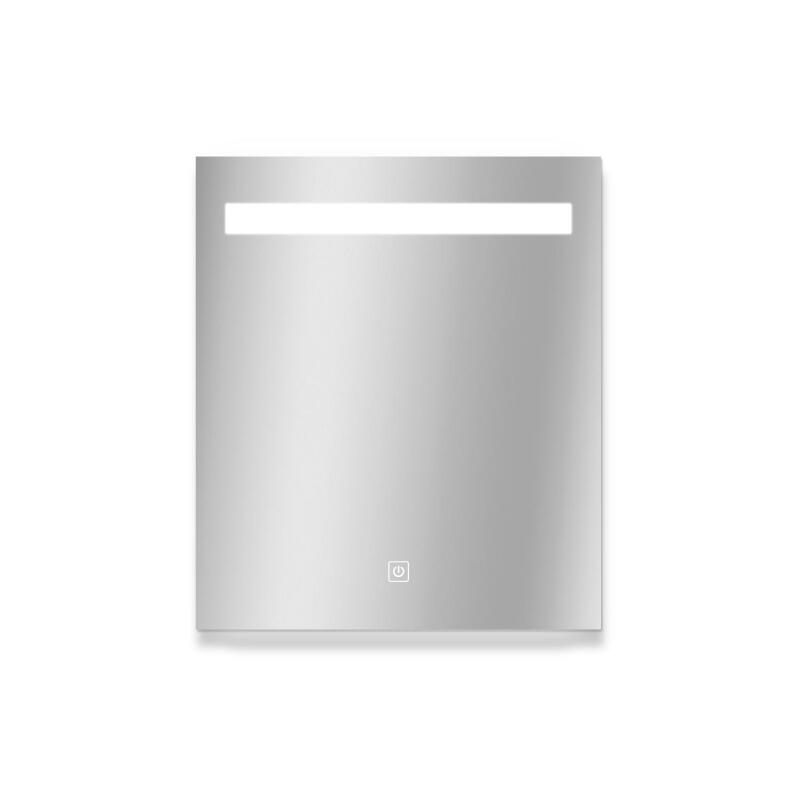 Miroir LED rectangulaire L60/80cm avec variateur