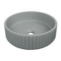 Vasque à poser ronde béton texturé vert 39,8x39,8cm