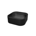 Vasque ovale à poser en résine noire 37 cm SIAN
