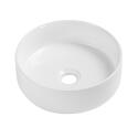 Vasque à poser ronde en céramique blanche 30cm