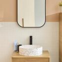 Vasque à poser ronde en terrazzo 38cm