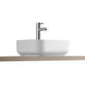 Vasque à poser carrée en céramique blanche 39cm