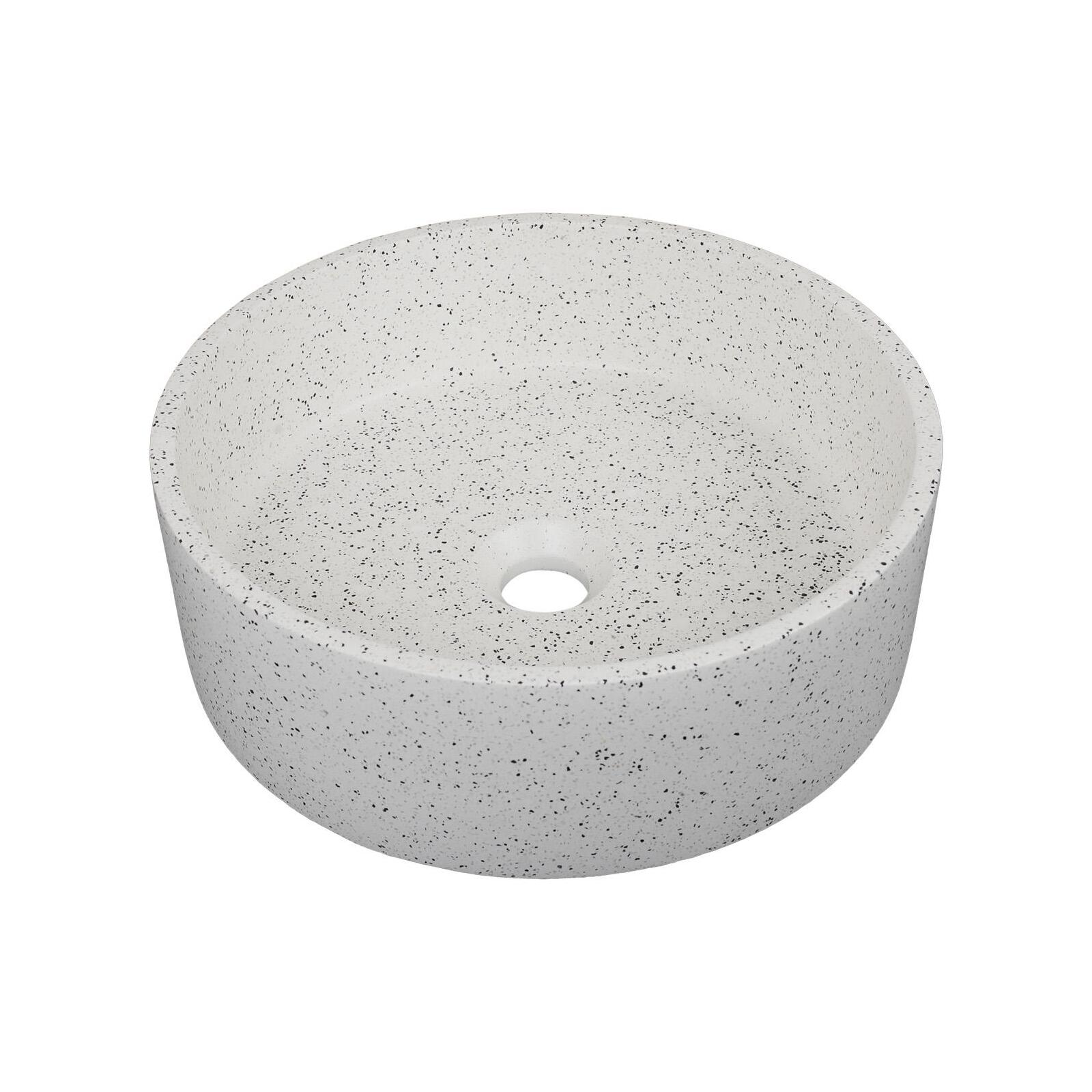 Vasque à poser ronde en terrazzo 36cm Vasque à poser ronde en terrazzo 36cm