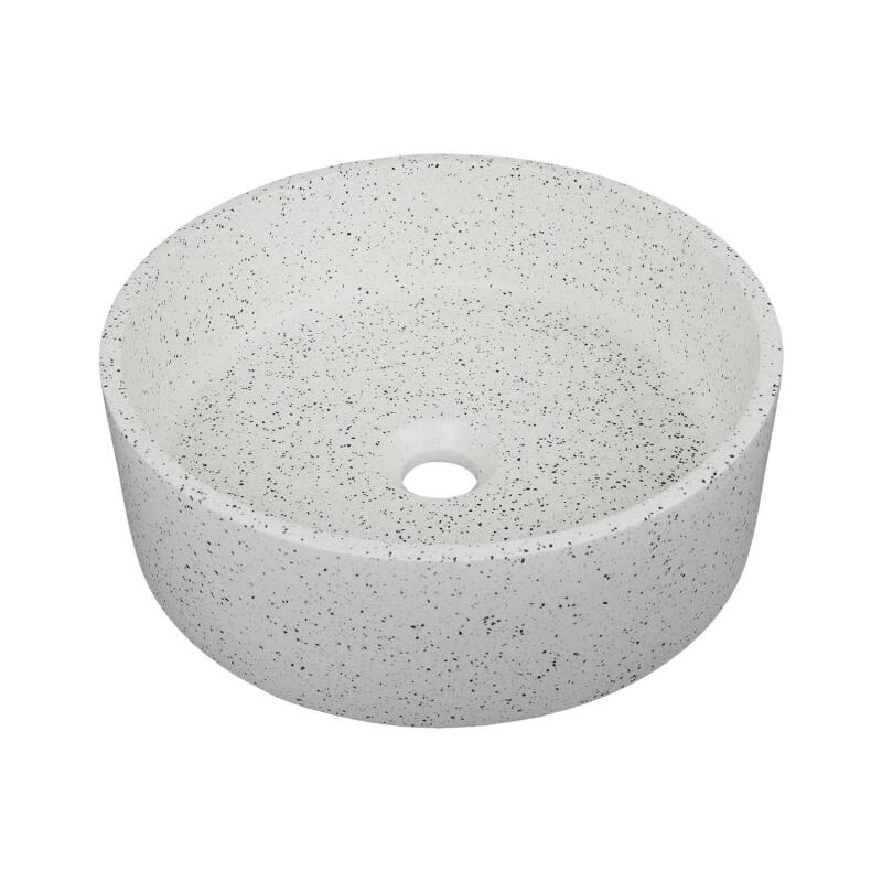 Vasque à poser ronde en terrazzo 36cm