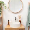 Vasque à poser ronde en terrazzo 36cm