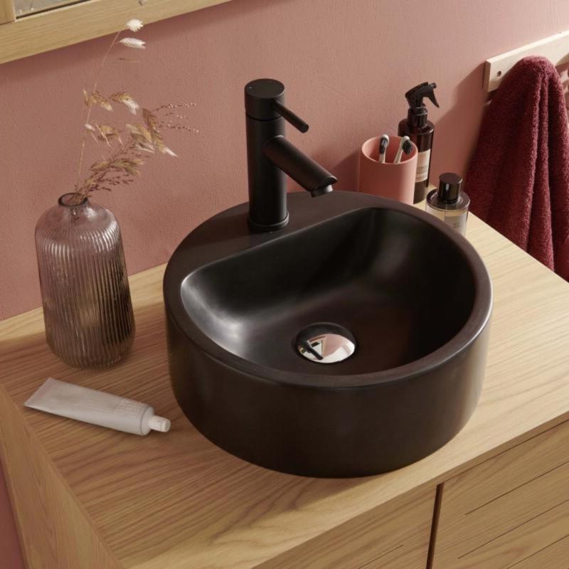 Vasque à poser ronde en résine 37cm