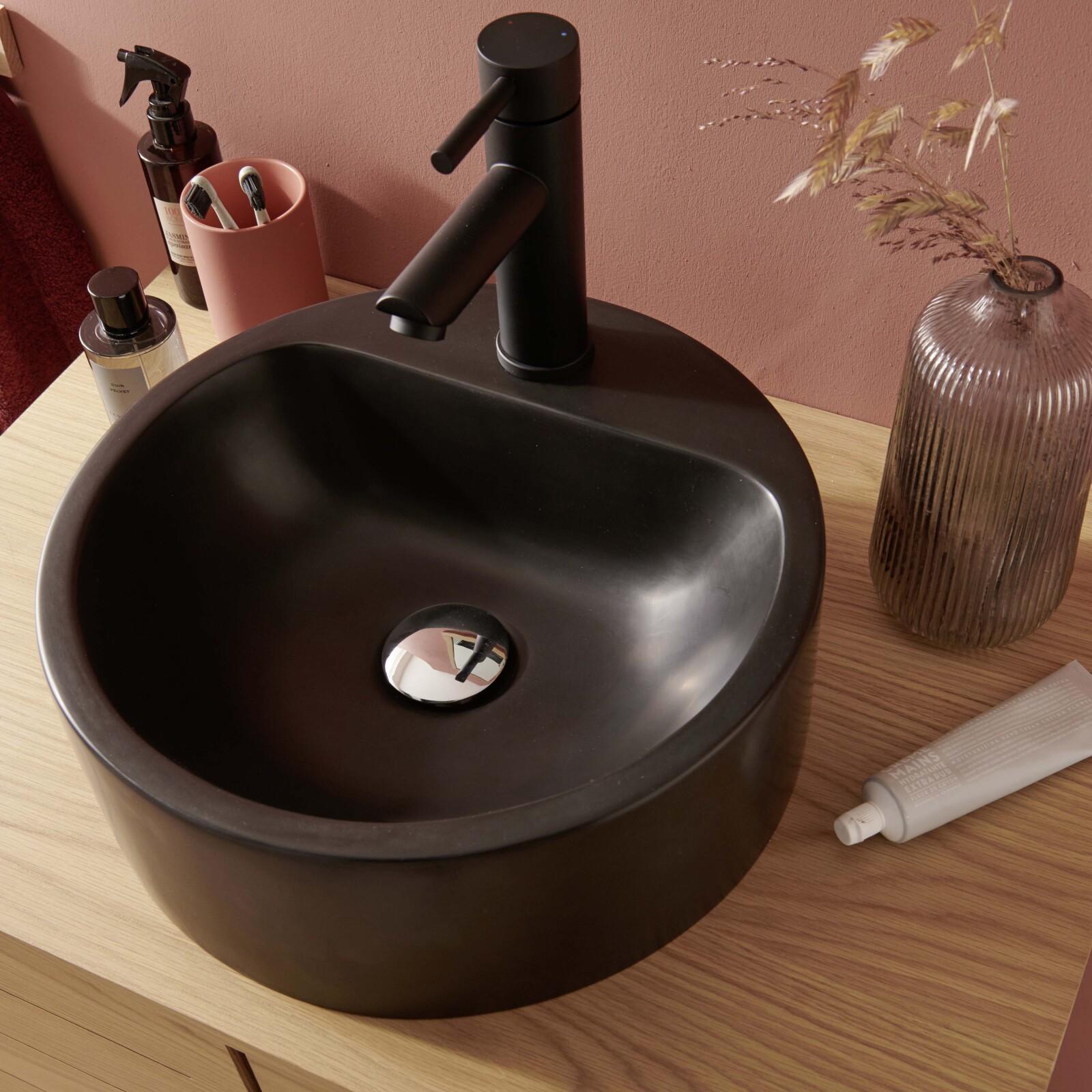 Vasque à poser ronde en résine 37cm