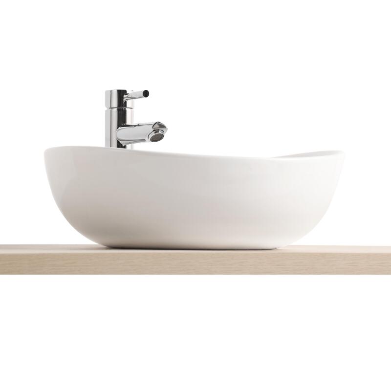 Vasque à poser ovale en céramique 42x37cm