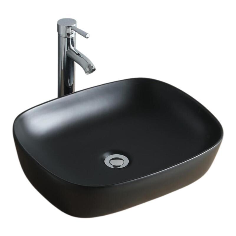 Vasque ovale à poser en céramique blanche 48 x 37 cm TOMY