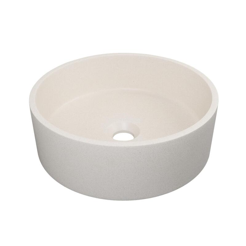 Vasque à poser ronde en grès 36cm
